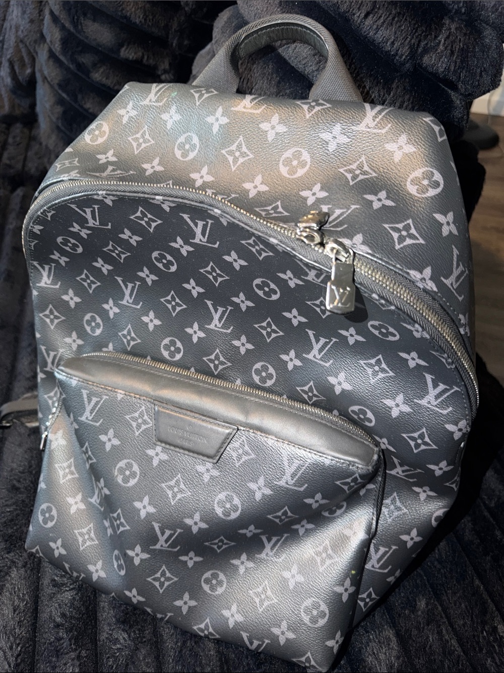 Louis Vuitton Grey Monogram Canvas Backpack